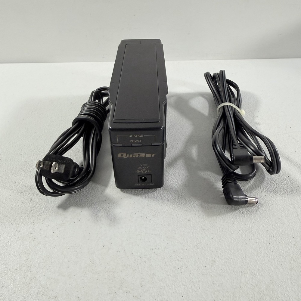 Quasar VA206 Dual Camcorder Battery Charger AC Adaptor Power Supply W/‎ Cable